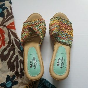 Spring Step Spring Color Wedges Size 8/38